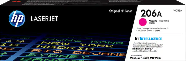 Front. HP - 206A Standard Capacity Toner Cartridge - Magenta.