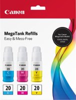 Canon - GI-20 3-Pack Ink Bottles - Cyan/Magenta/Yellow - Front_Zoom