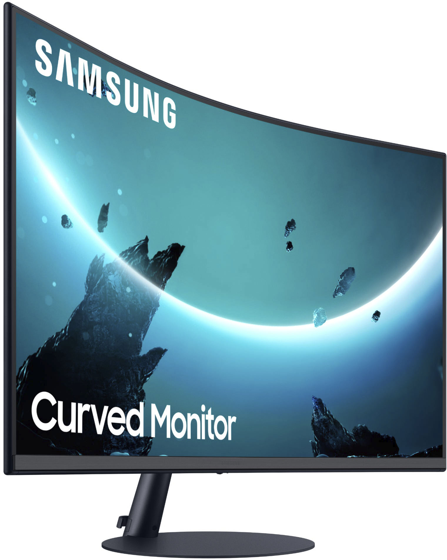 Fjerde Bloodstained Undertrykke Samsung T55 Series 27" LED 1000R Curved FHD FreeSync Monitor with Speakers  (DisplayPort, HDMI, VGA) Black LC27T550FDNXZA - Best Buy