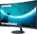 Left. Samsung - T55 Series 27" LED 1000R Curved FHD FreeSync Monitor with Speakers (DisplayPort, HDMI, VGA) - Black.
