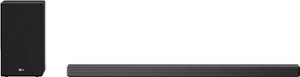 LG - 5.1.2-Channel 520W Soundbar System with Wireless Subwoofer and 4K & HDR Support and Dolby Atmos with Google Assistant - Black - Front_Zoom