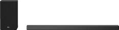 Front. LG - 5.1.2-Channel 520W Soundbar System with Wireless Subwoofer and 4K & HDR Support and Dolby Atmos with Google Assistant - Black.