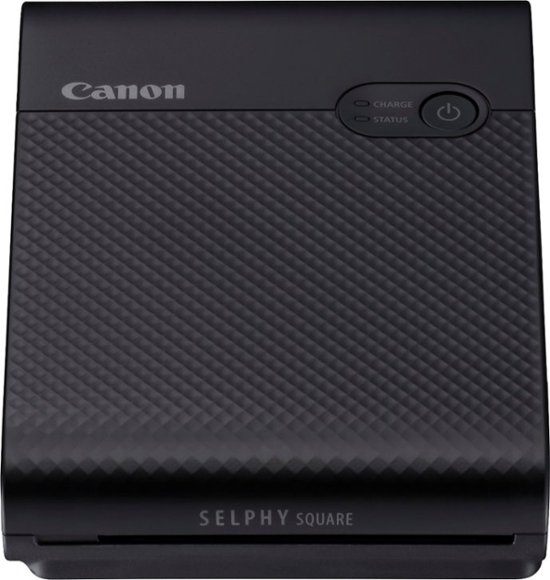 Front Zoom. Canon - SELPHY Square QX10 Wireless Photo Printer - Black.