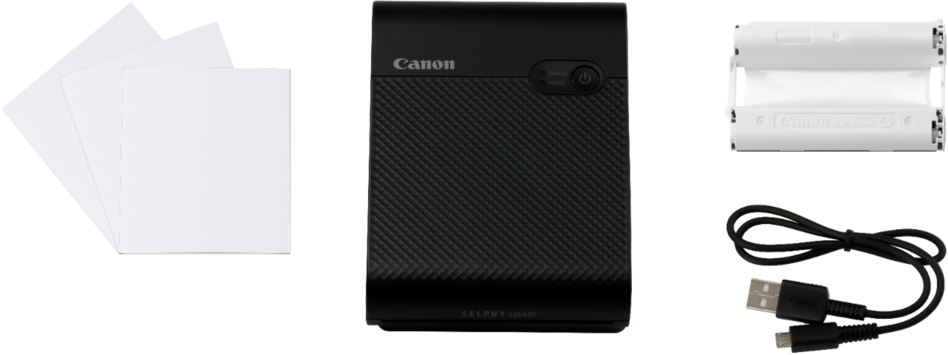 Canon - SELPHY Square QX10 Wireless Photo Printer - Black