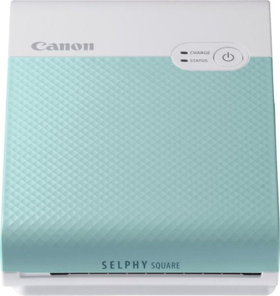 Front Zoom. Canon - SELPHY Square QX10 Wireless Photo Printer - Green.