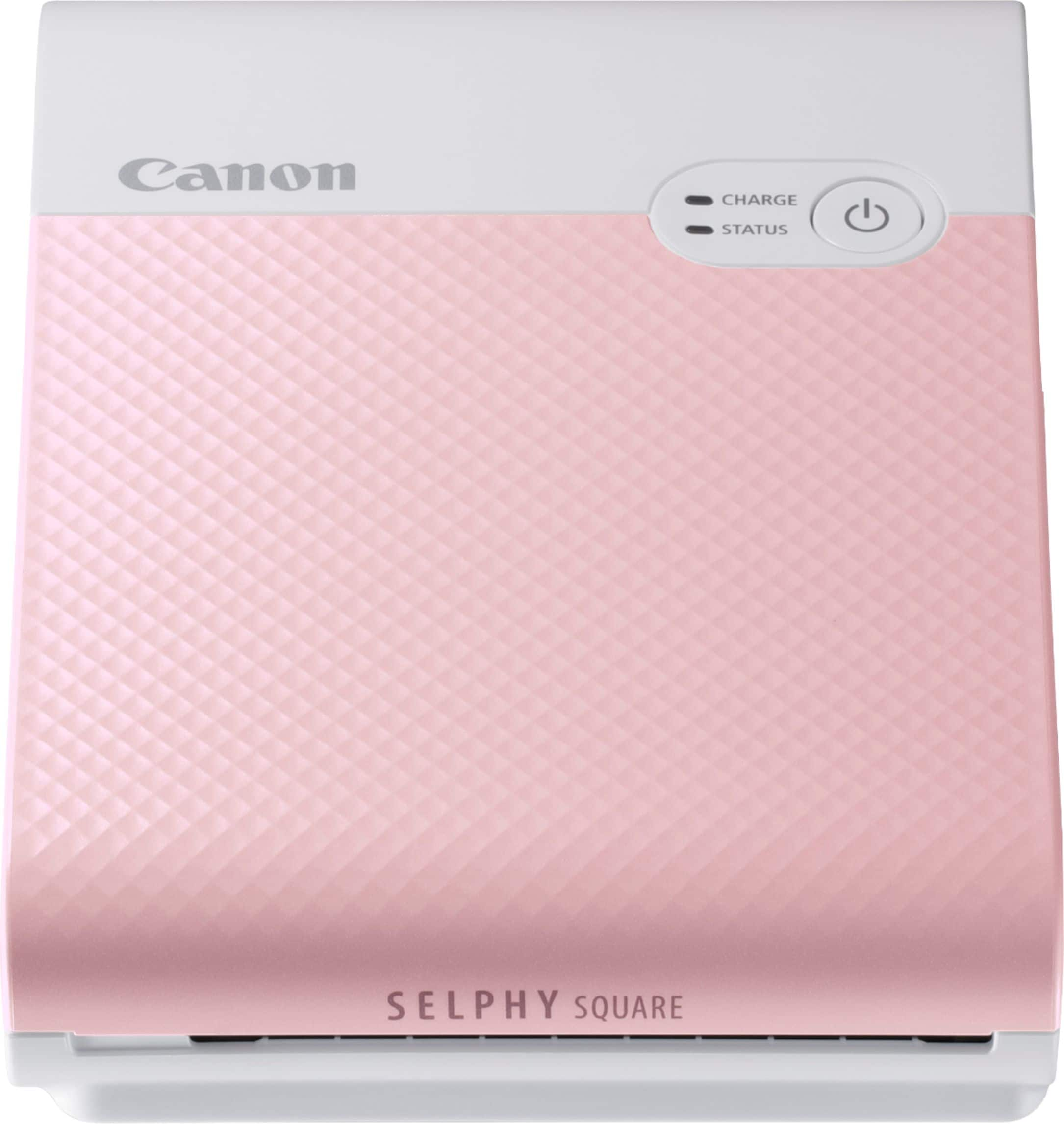 Canon SELPHY Square QX10 Compact Photo Printer Kit (Pink) with XS