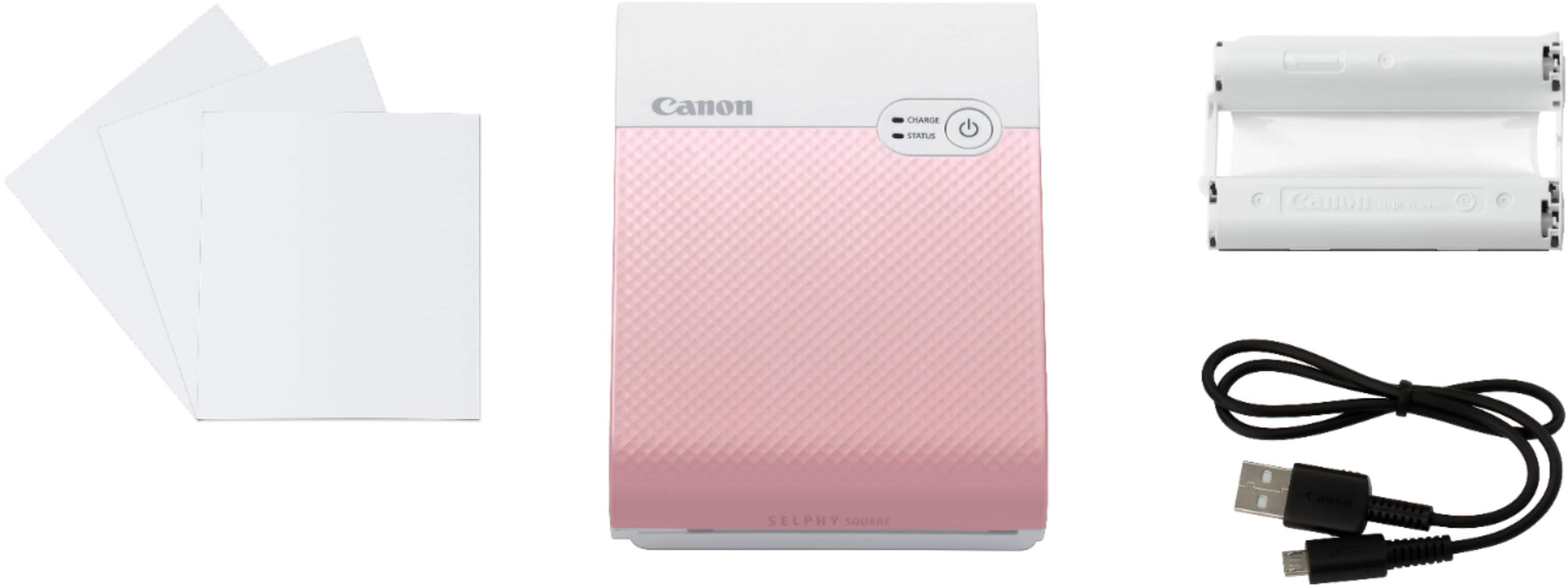 Best Buy: Canon SELPHY Square QX10 Wireless Photo Printer Pink