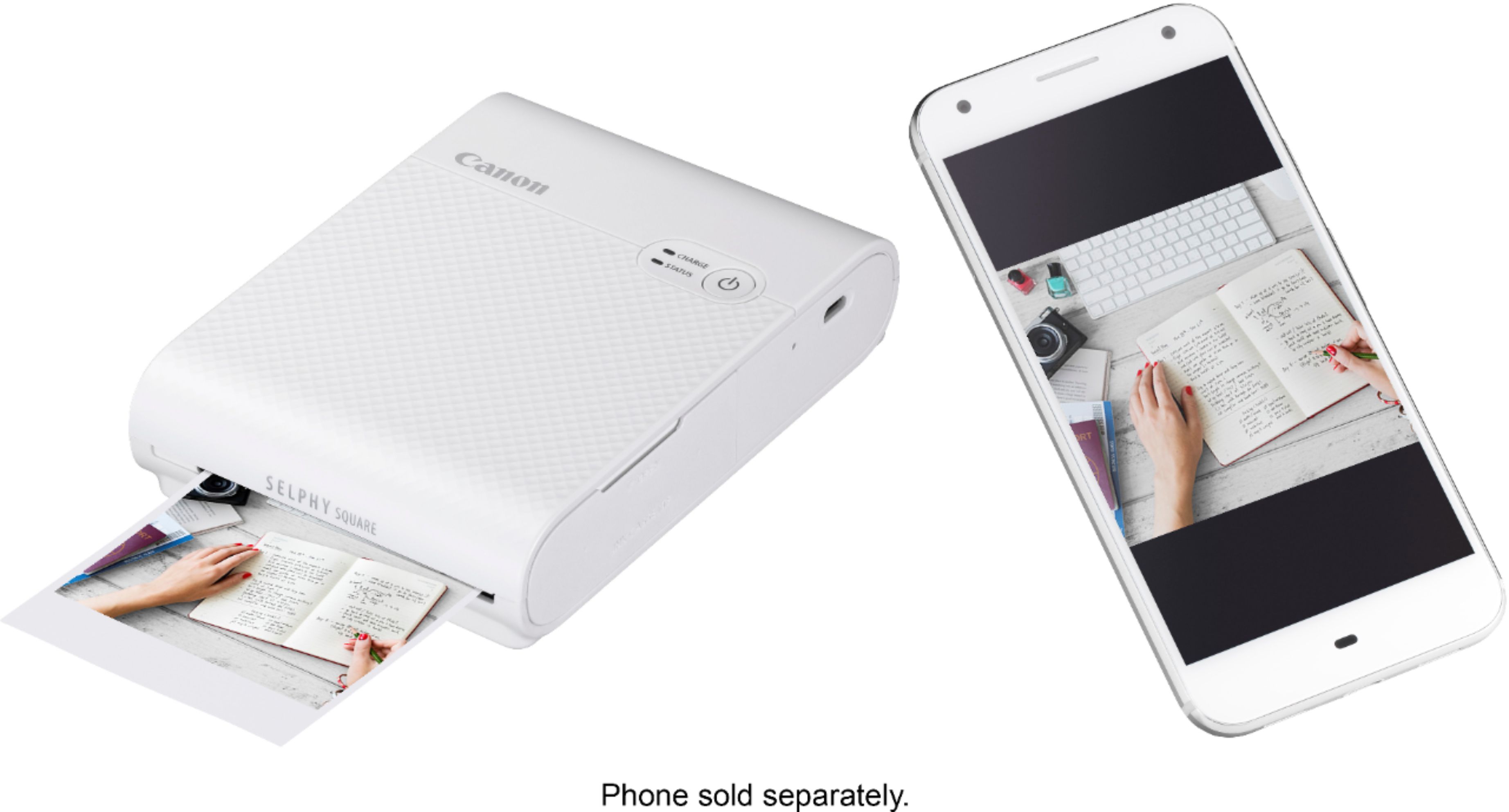 Canon SELPHY Square QX10 Wireless Photo Printer White 4108C002 - Best Buy