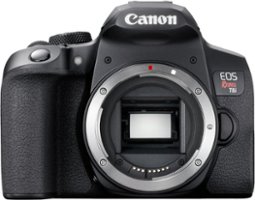 Canon - EOS Rebel T8i DSLR Camera (Body Only) - Black - Front_Zoom