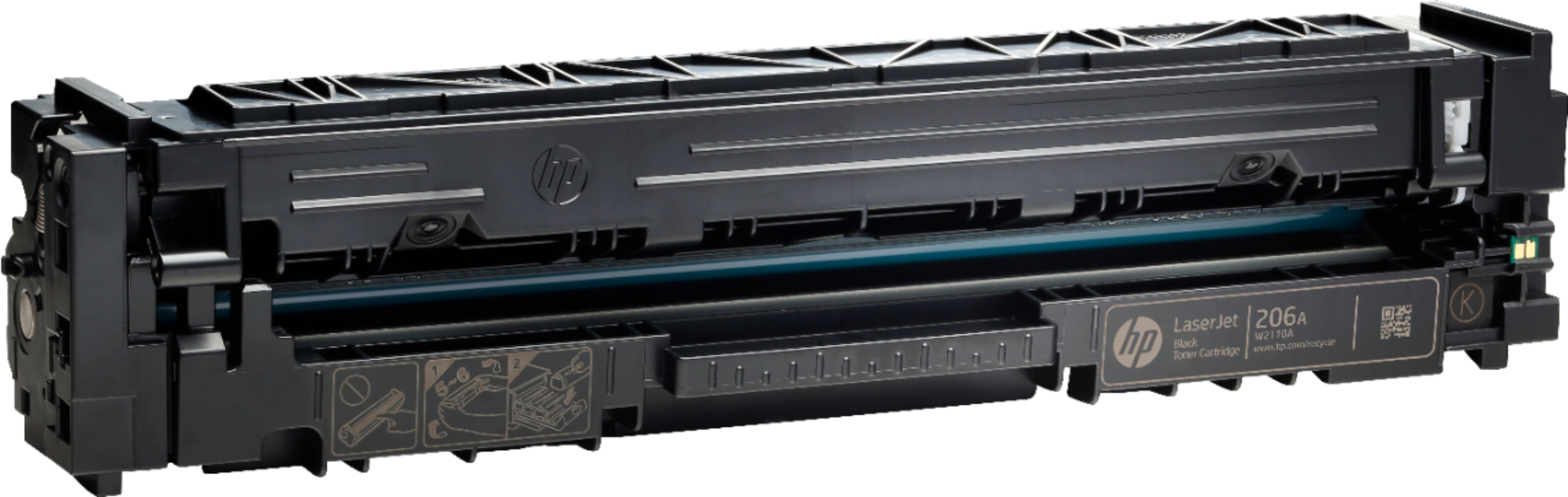 HP - Cartucho de tóner de capacidad estándar 206A - Negro