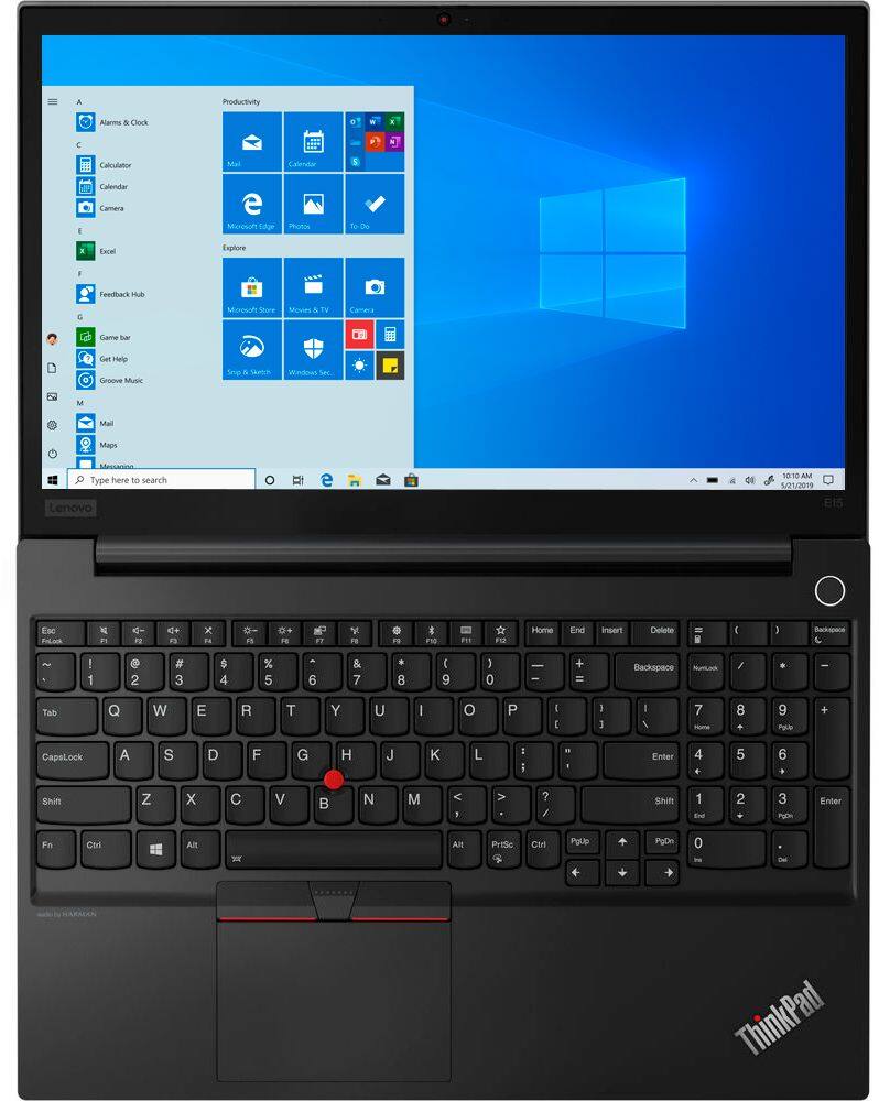 Left View: Lenovo - 15.6" ThinkPad E15 Laptop - 8GB Memory - Intel Core i7 - 500GB Hard Drive