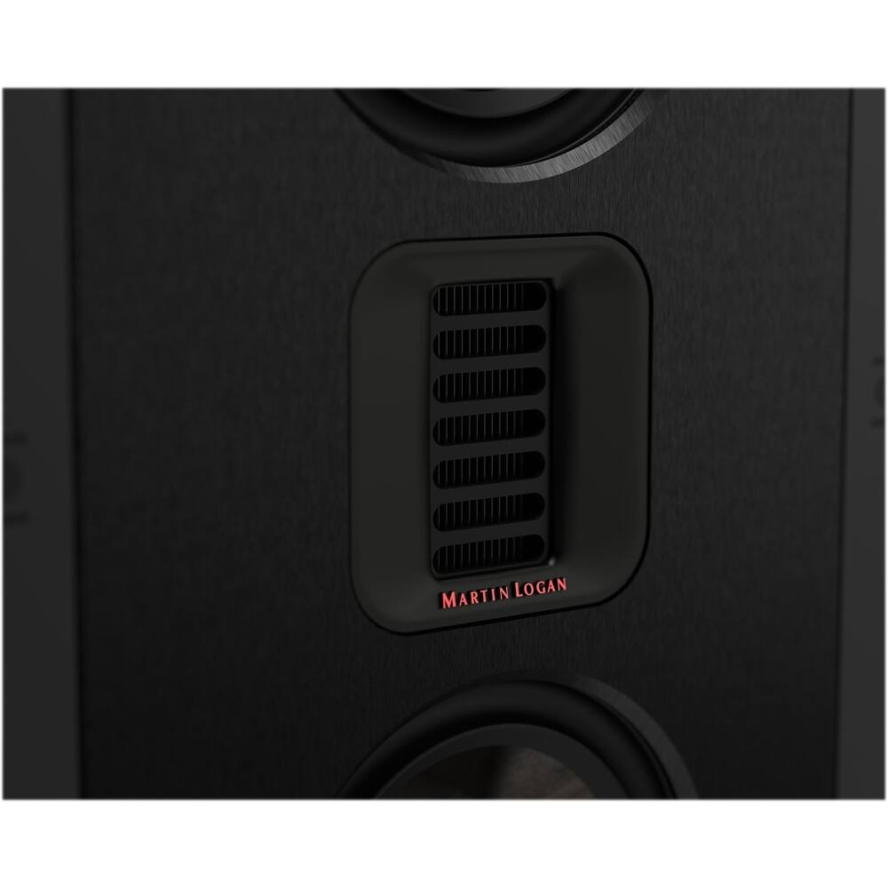 The text on the image reads "Martin Logan," which is a company that manufactures high-quality speakers and audio equipment.