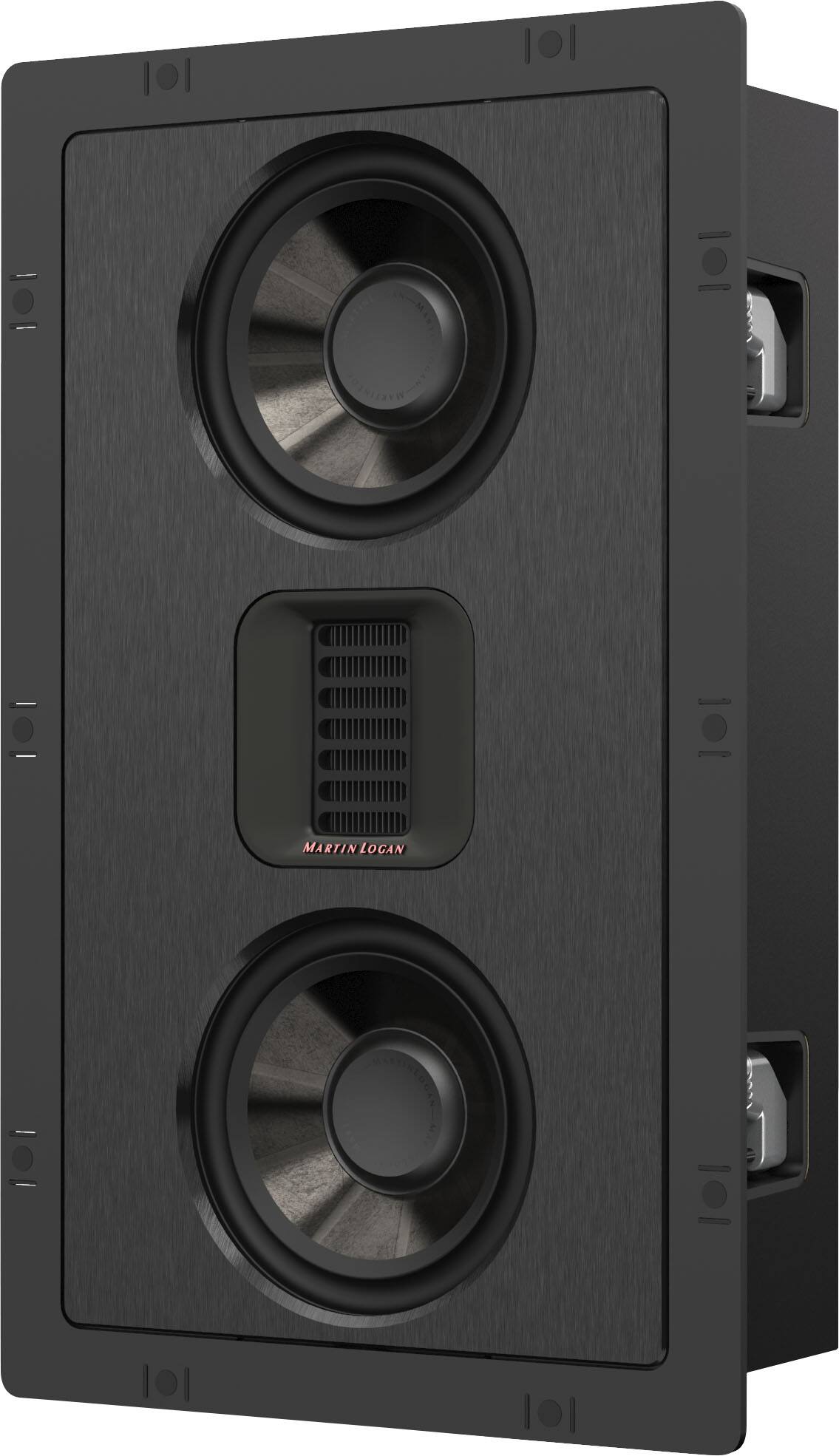 MartinLogan - Masterpiece CI Series Icon 3XW, 2-Way In-Wall Speaker with Dual 5.25" Drivers, and FMT XT Obsidian Tweeter - Black