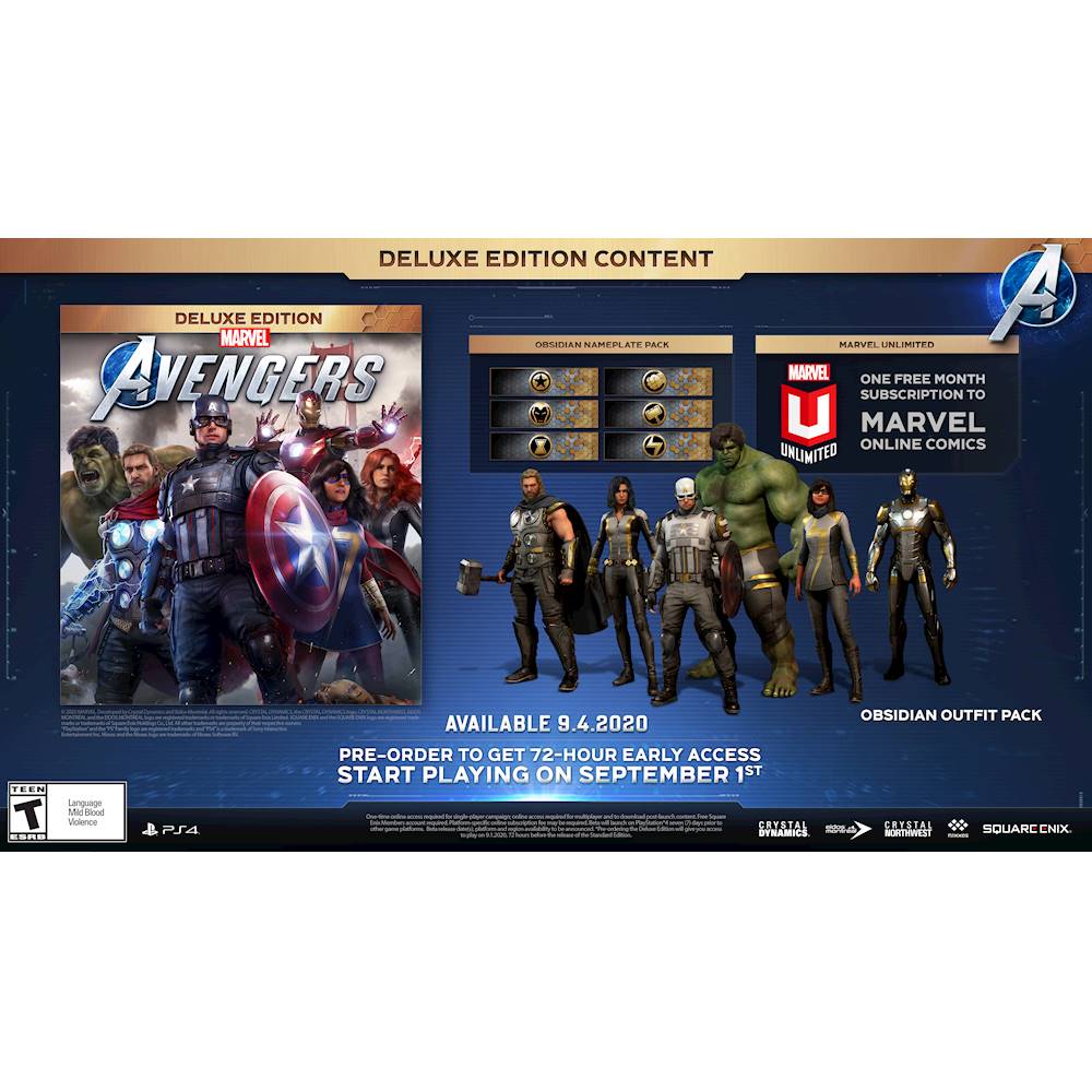 avengers game ps4 price