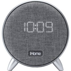 iHome - PowerClock - Bluetooth Alarm Clock with Dual USB Charging and Ambient Light - Front_Zoom