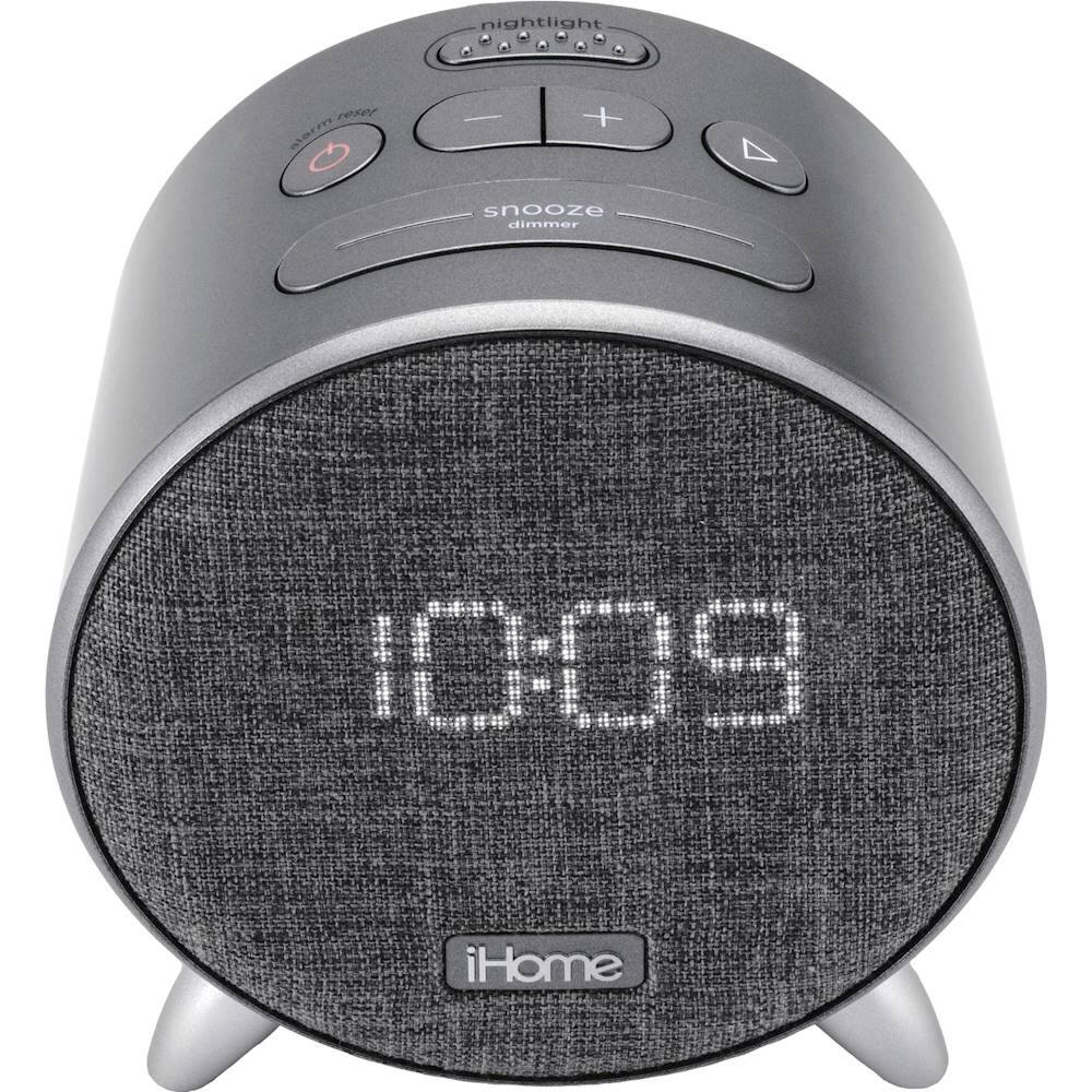 Alt View 11. iHome - PowerClock - Bluetooth Alarm Clock with Dual USB Charging and Ambient Light.