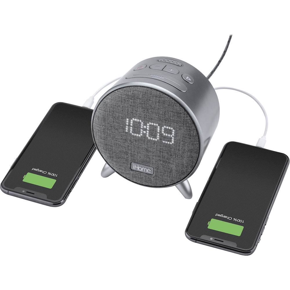 Alt View 15. iHome - PowerClock - Bluetooth Alarm Clock with Dual USB Charging and Ambient Light.
