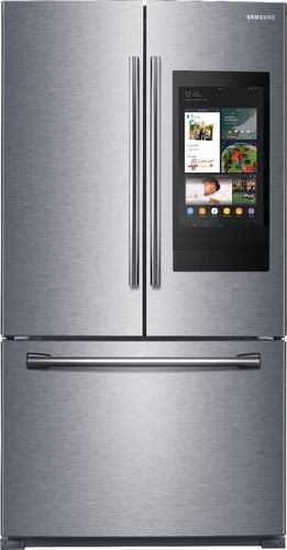 Samsung - 25.1 Cu. Ft. French Door Refrigerator with Family Hub - Stainless steel was $2426.99 now $1799.99 (26.0% off)