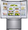 Alt View Zoom 1. Samsung - 25.1 Cu. Ft. French Door Refrigerator with Family Hub - Stainless steel.