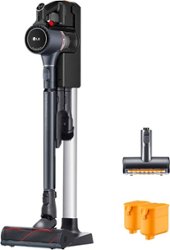 LG - CordZero Cordless Stick Vacuum with Kompressor Technology and 120-Minute Run Time - Iron Gray - Front_Zoom