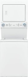 Frigidaire - 3.9 Cu. Ft. High Efficiency Top Load Washer and 5.6 Cu. Ft. Electric Dryer Laundry Center - White - Front_Zoom