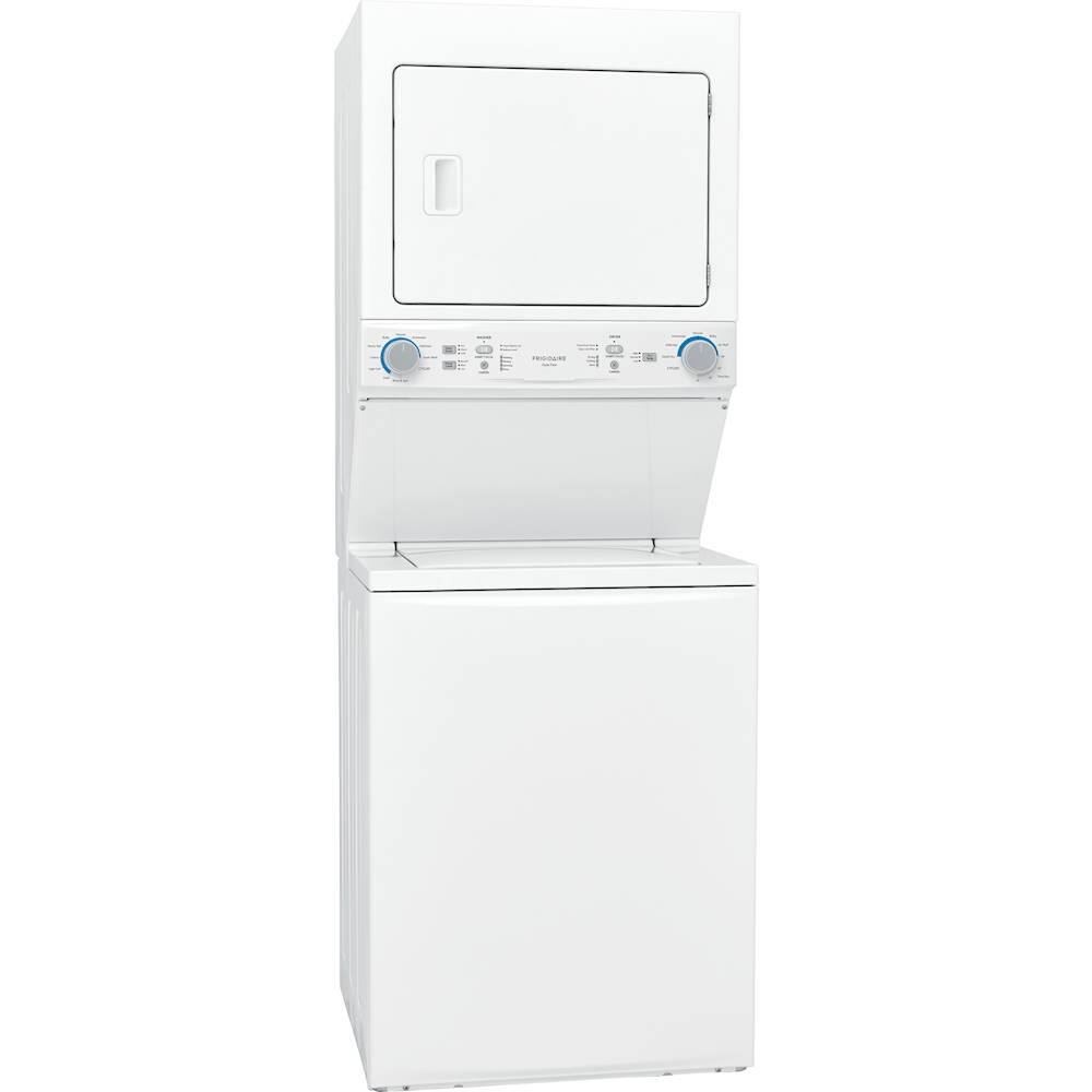 Angle. Frigidaire - 3.9 Cu. Ft. High Efficiency Top Load Washer and 5.6 Cu. Ft. Gas Dryer Laundry Center.