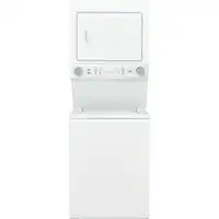 Frigidaire - 3.9 Cu. Ft. 10-Cycle Gas Washer and 5.6 Cu. Ft. 10-Cycle Gas Dryer Laundry Center - White - Front_Zoom
