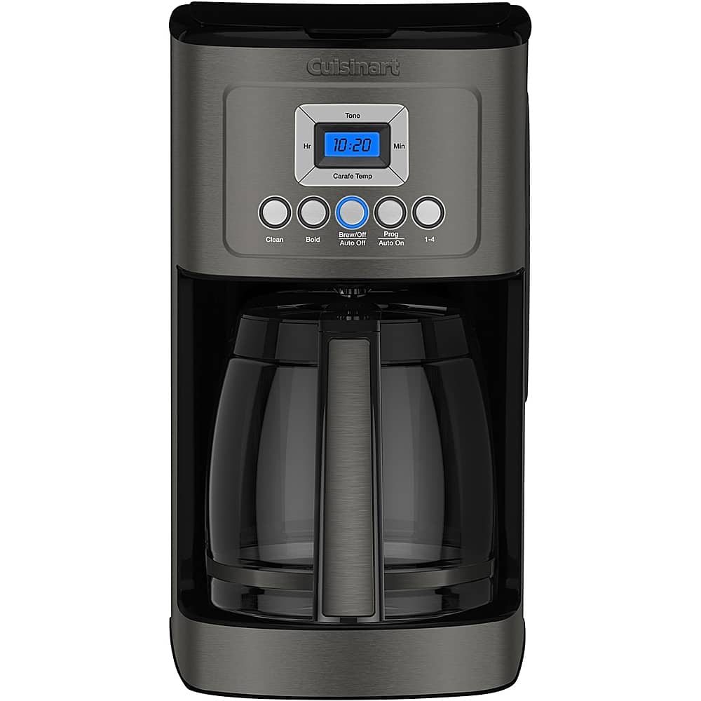 Cuisinart - 14-Cup Coffee Maker with Water Filtration - Black Stainless Steel - Front_Zoom