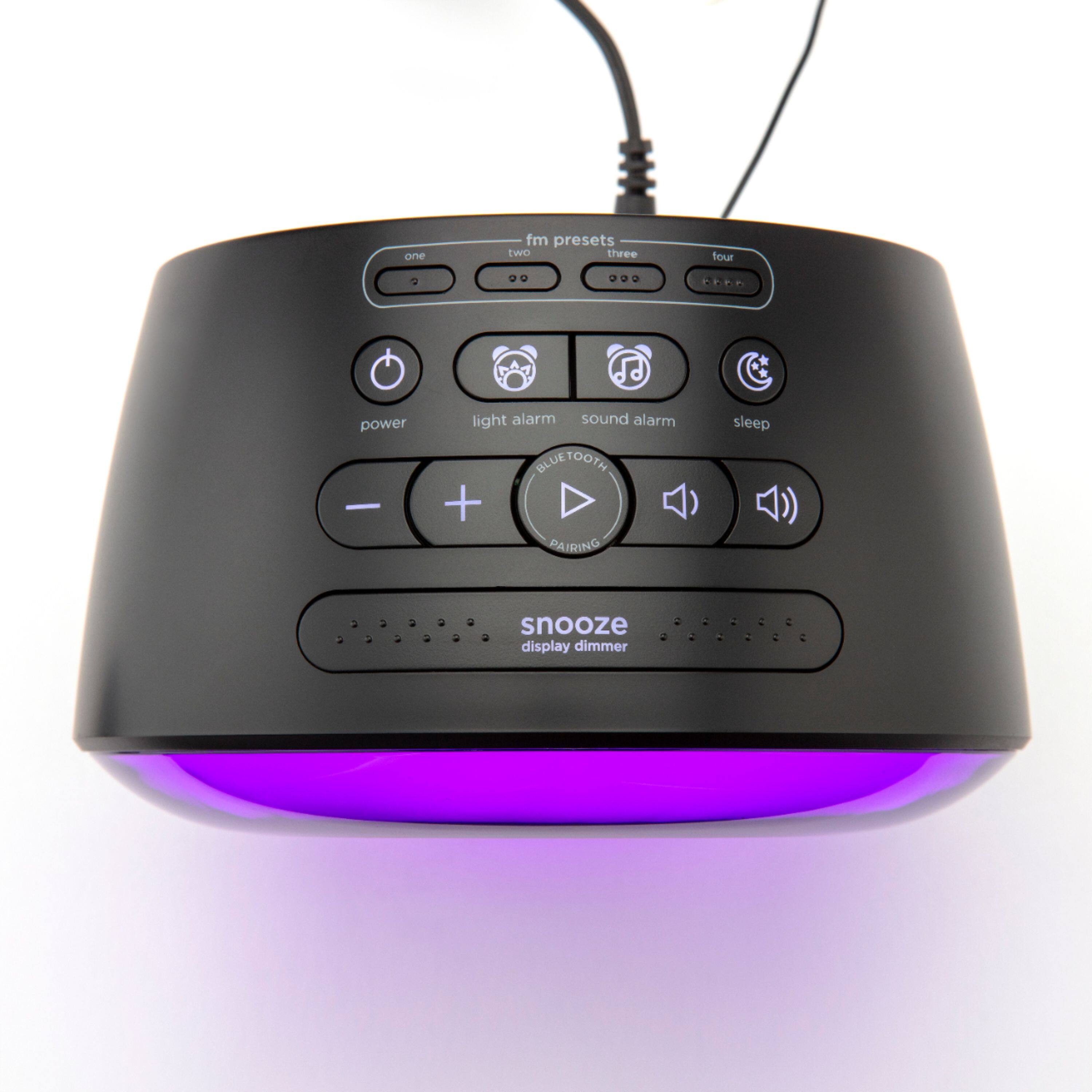 Alt View 19. iHome - PowerClock Glow - Bluetooth Color Changing FM Alarm Clock Radio - Black.