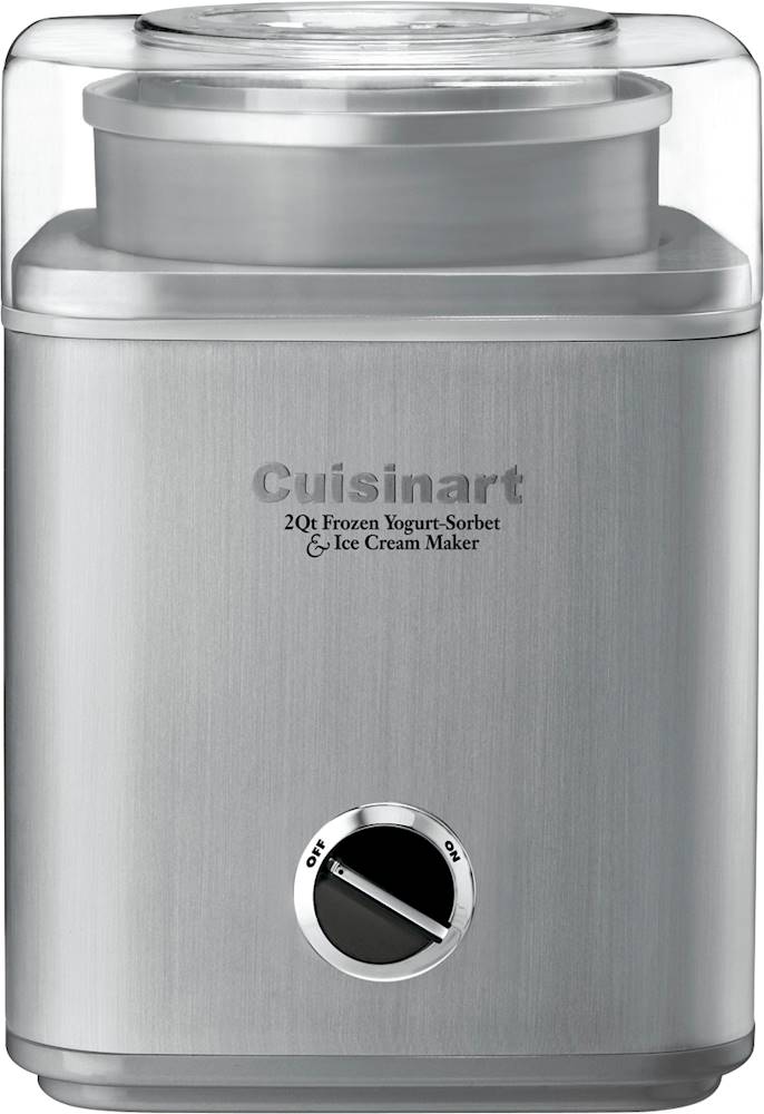 Cuisinart Pure Indulgence 2-Quart Ice Cream and Sorbet Maker Brushed Metal  ICE-30BCP1 - Best Buy