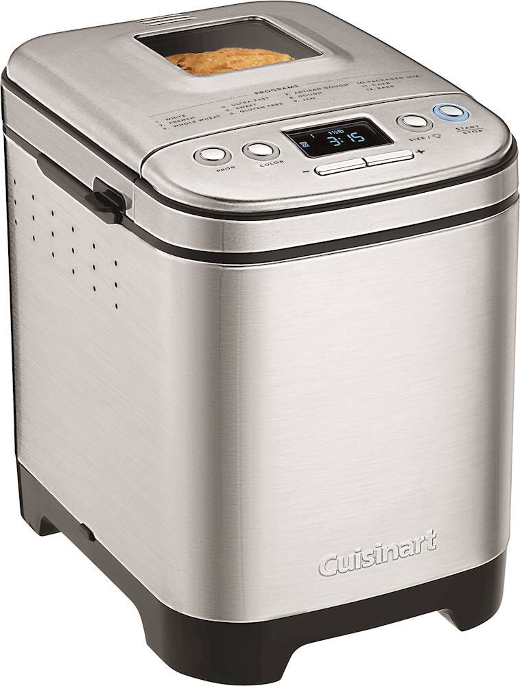 Angle. Cuisinart - Compact Automatic Bread Maker - Stainless Steel.