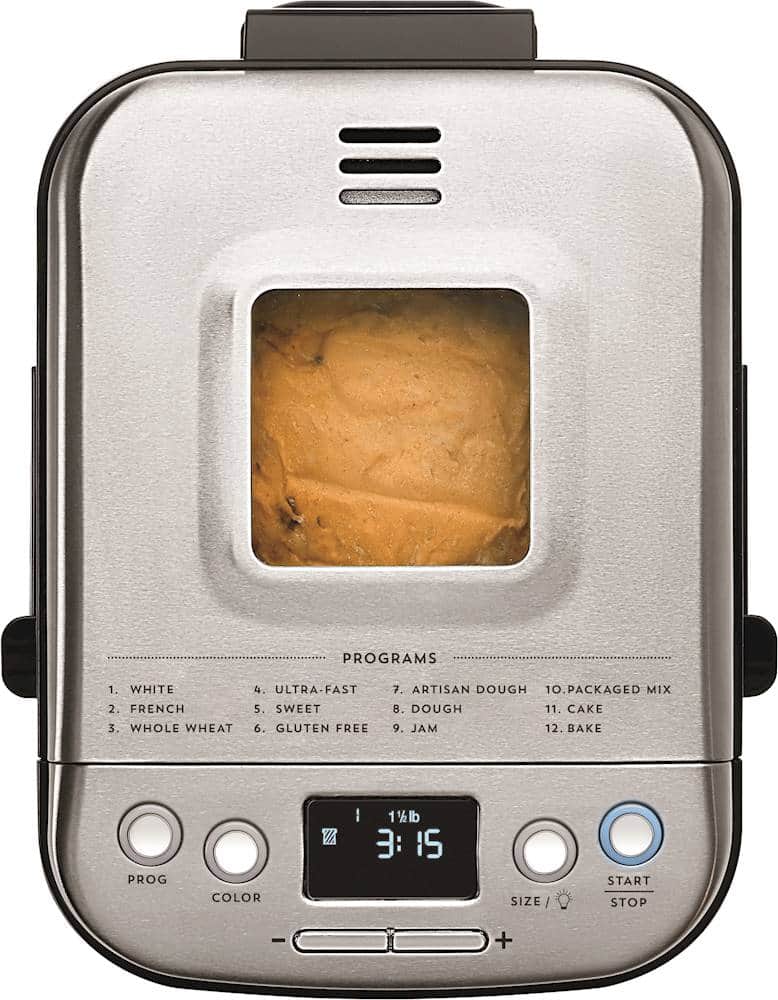 Alt View 13. Cuisinart - Compact Automatic Bread Maker - Stainless Steel.