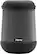 Front. iHome - PlayTough Pro - Bluetooth Rechargeable Waterproof Portable Speaker with 360° Stereo Sound - Black.