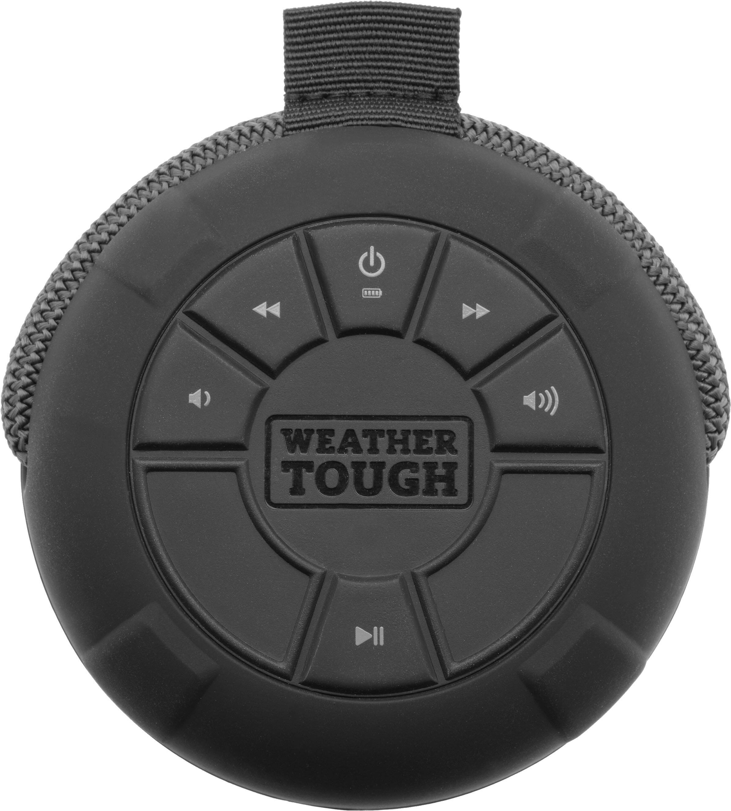 Alt View 11. iHome - PlayTough Pro - Bluetooth Rechargeable Waterproof Portable Speaker with 360° Stereo Sound - Black.
