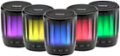 Alt View Zoom 11. iHome - PlayGlow Mini - Rechargeable Color Changing Portable Bluetooth Speaker - Black.