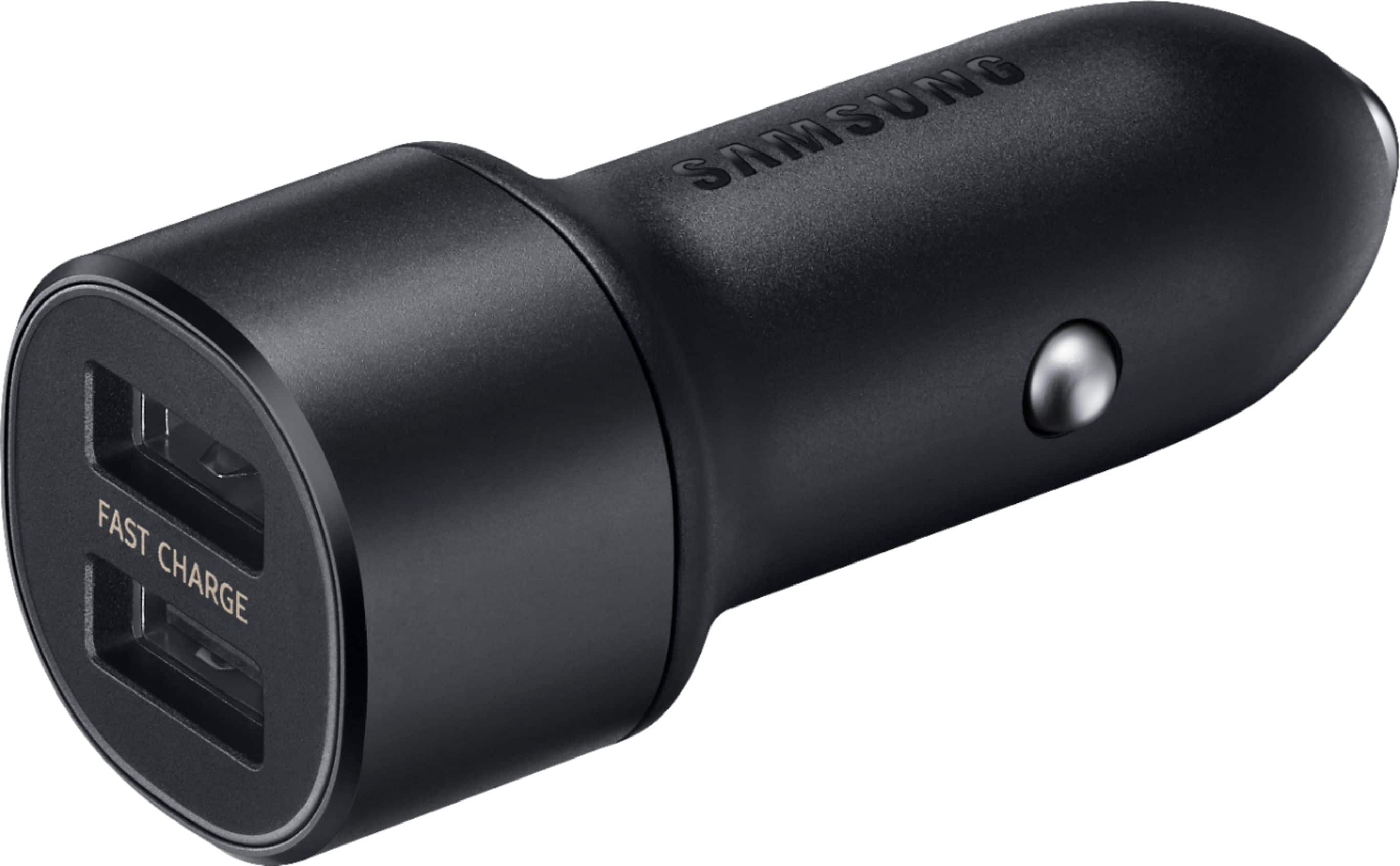 Front. Samsung - Vehicle Charger - Black.
