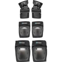 Hover-1 - Kids Protective Elbow Pads, Wrist Guards and Knee Pads Set - Black - Front_Zoom