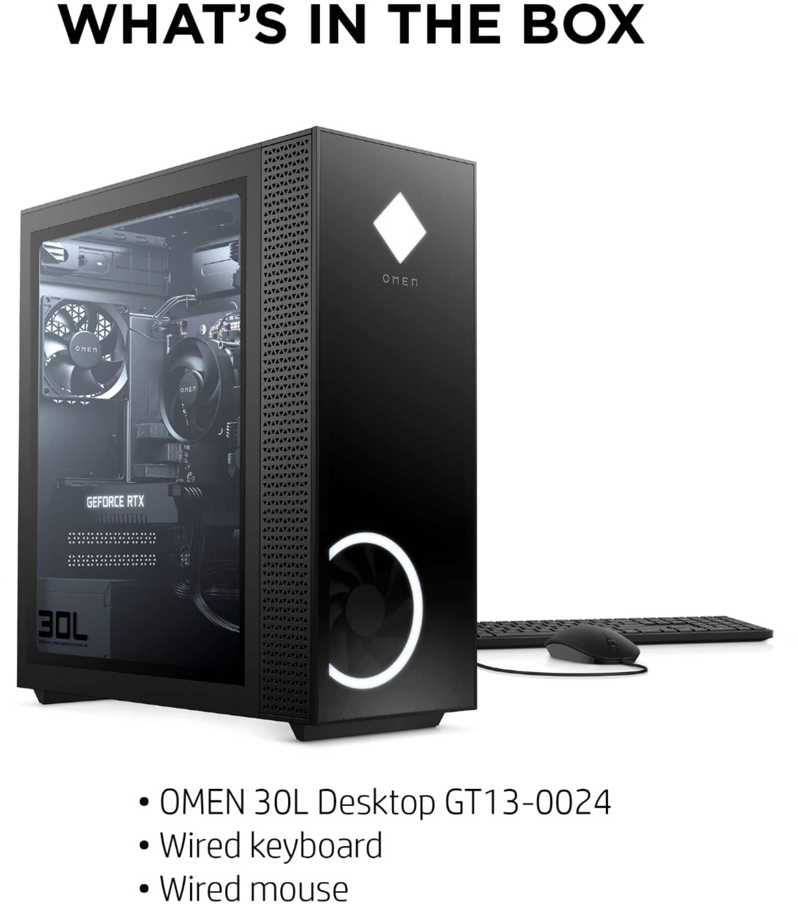 Alt View 13. HP OMEN - 30L Gaming Desktop - AMD Ryzen 7-Series - 3700X - 16GB Memory - NVIDIA GeForce RTX 2060 - 1TB HDD + 256GB SSD.