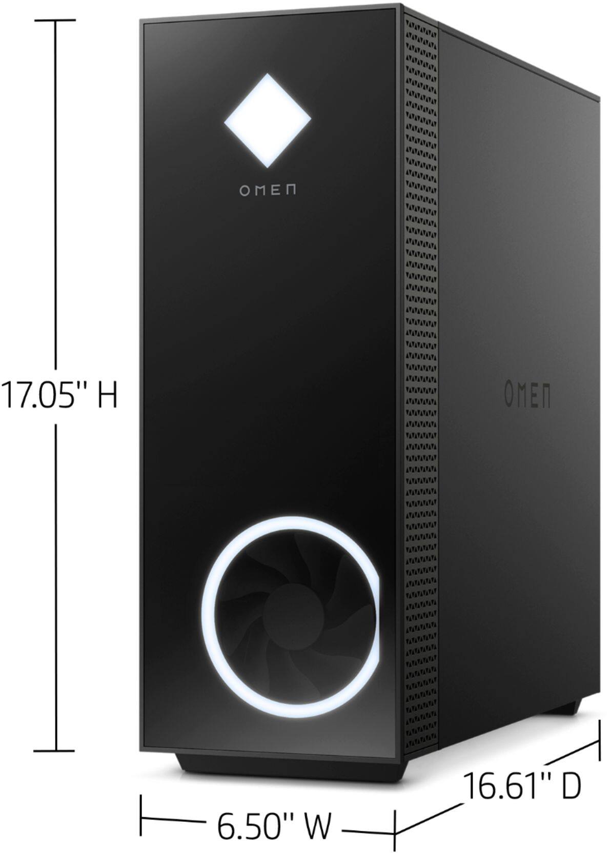 Alt View 14. HP OMEN - 30L Gaming Desktop - AMD Ryzen 7-Series - 3700X - 16GB Memory - NVIDIA GeForce RTX 2060 - 1TB HDD + 256GB SSD.