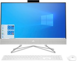 HP - 24" Touch-Screen All-In-One - AMD Ryzen 5-Series - 12GB Memory - 256GB SSD - Natural Silver - Front_Zoom