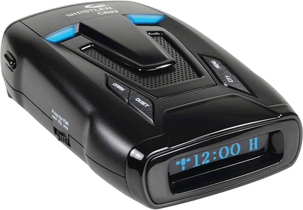 Angle. Whistler - Bilingual Radar and Laser Detector with Internal GPS - Black.