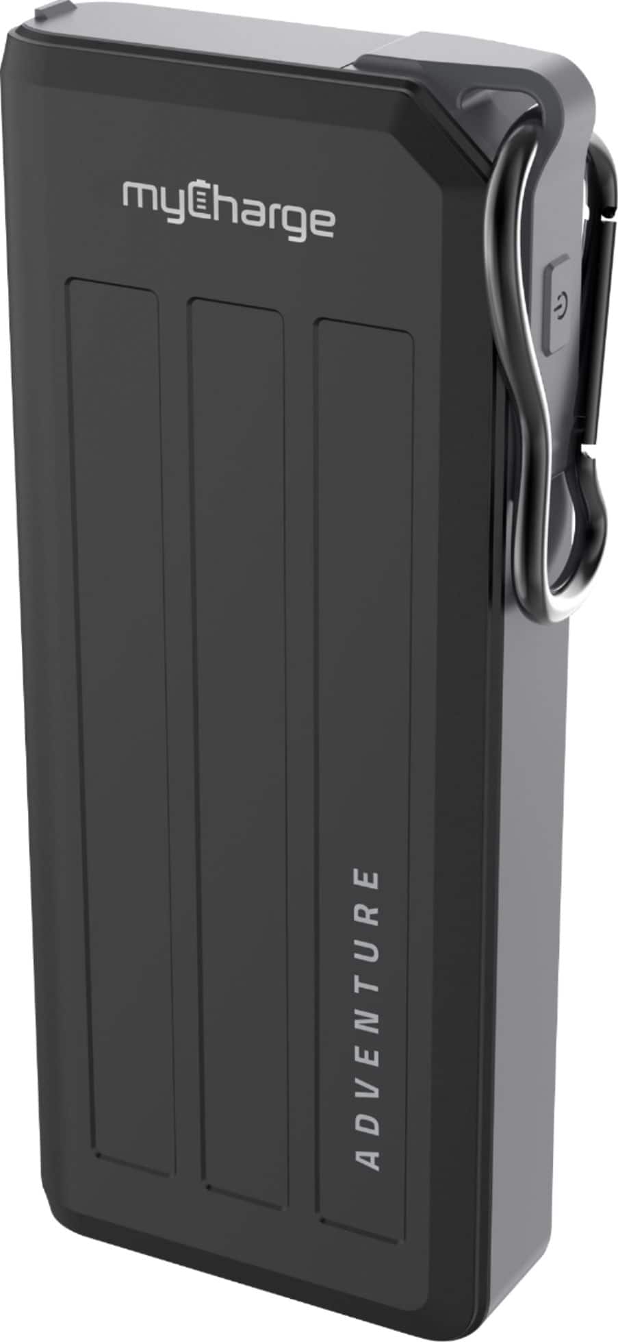 myCharge - Adventure H2O Turbo 20,100 mAh Portable Charger for Most USB Enabled Devices - Gray - Front_Zoom