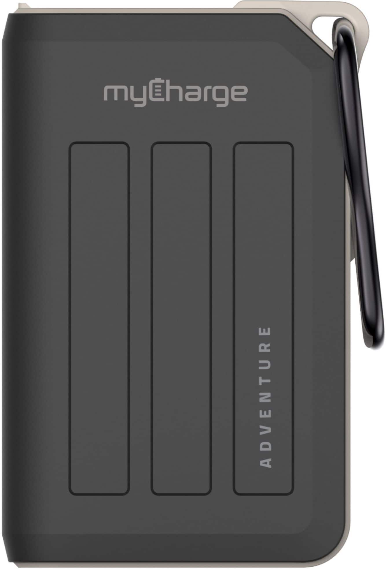 Alt View 11. myCharge - Adventure H2O Turbo 10,050 mAh Portable Charger for Most USB Enabled Devices - Gray.