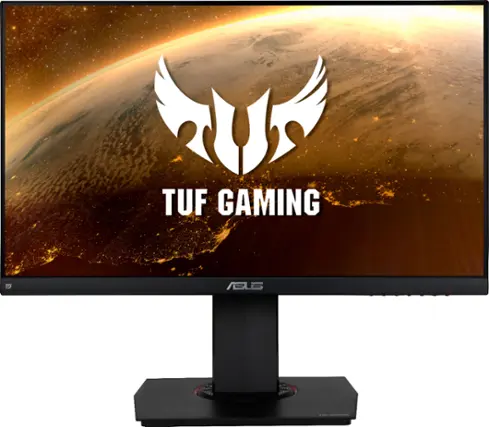 Front. ASUS - Geek Squad Certified Refurbished TUF Gaming 23.8" IPS LED FHD FreeSync Monitor - Black.