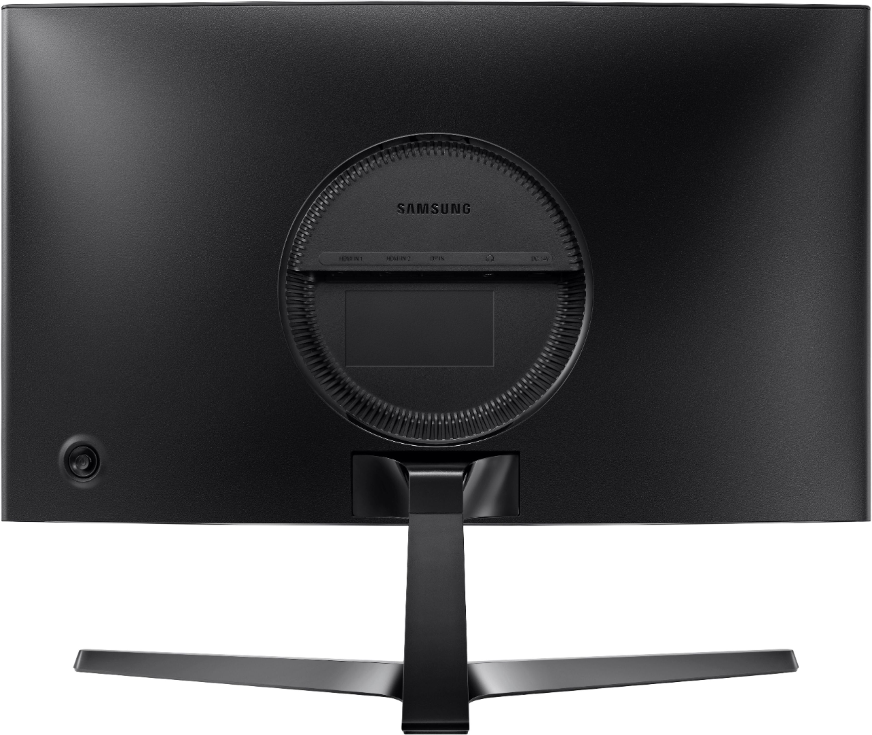 Back View: Samsung - A400 Series 24" IPS LED FHD FreeSync Monitor with Webcam - Black