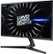 Left Zoom. Samsung - Geek Squad Certified Refurbished 24" LED Curved FHD FreeSync Monitor - Black.