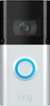 Front Zoom. Ring - Video Doorbell 3 Plus - Satin Nickel.