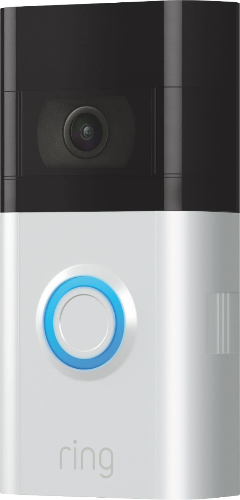 Angle. Ring - Video Doorbell 3 - Satin Nickel.