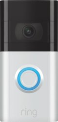 Ring - Video Doorbell 3 - Satin Nickel - Front_Zoom