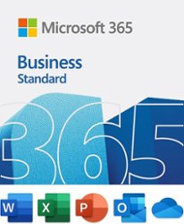 Microsoft - 365 Business Standard (1 Person) (12-Month Subscription) - Android, Apple iOS, Chrome, Mac OS, Windows [Digital] - Front_Zoom